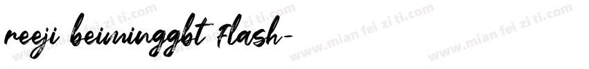 reeji beiminggbt flash字体转换